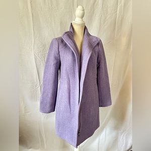 Talbots Lilac Light Purple Italian Wool Coat Size 2